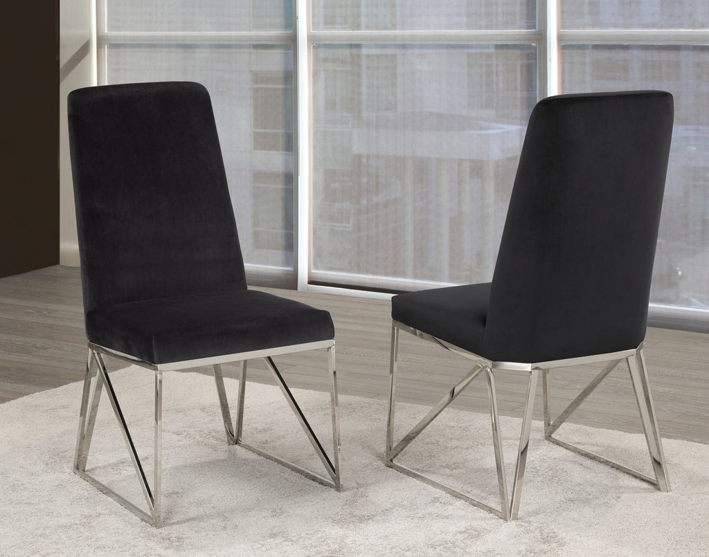Ariela Dining Chair (Black) (Set of 2)