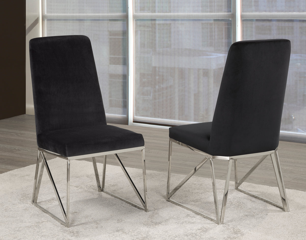 Ariela Dining Chair (Black) (Set of 2)
