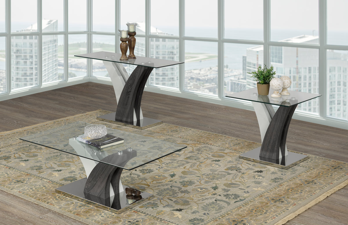 Sofa Table (Grey/White)