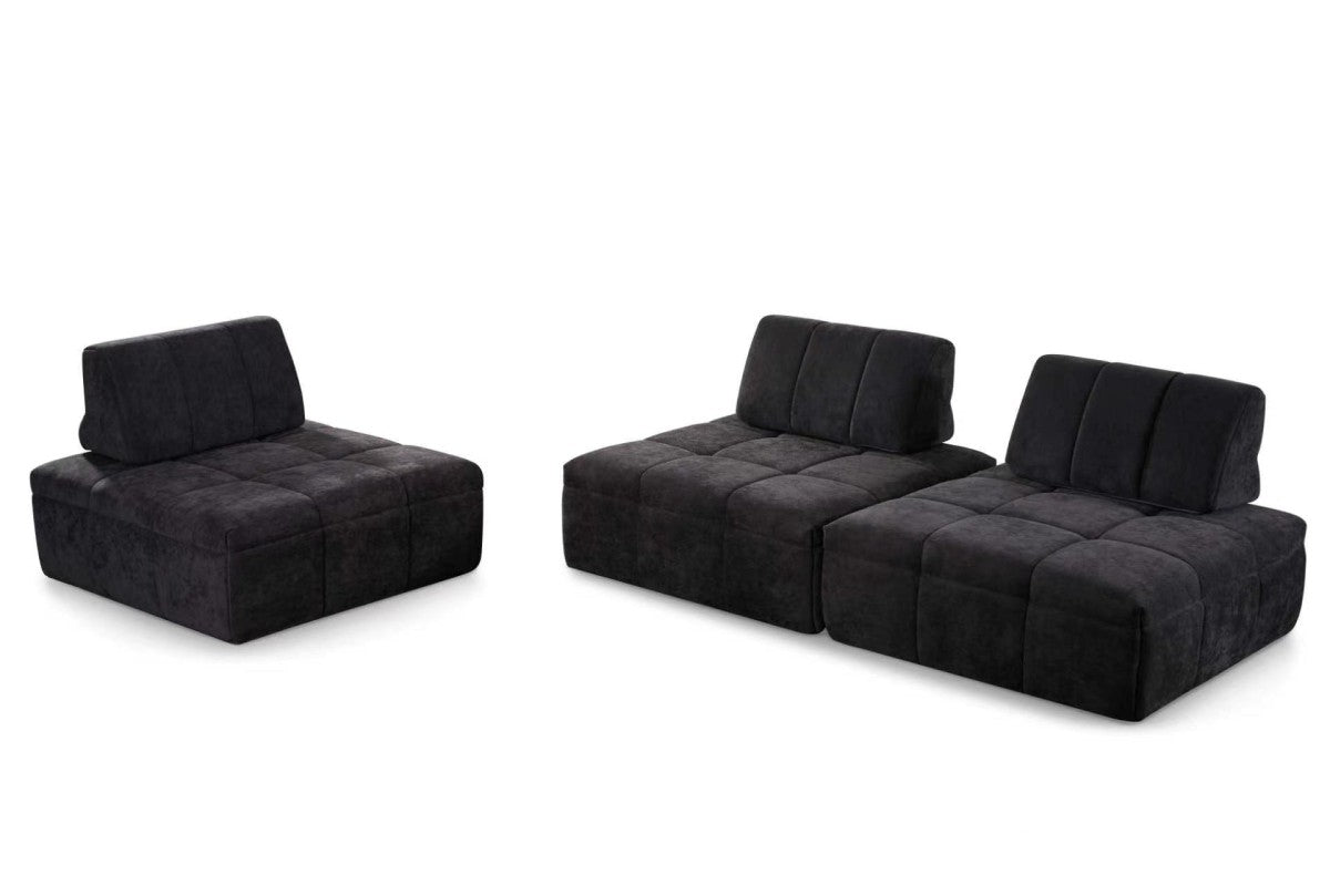 Modular Armless Chair (Black)