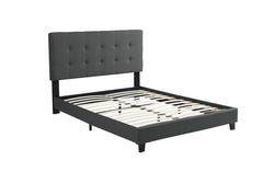 King Platform Bed (Dark Grey)