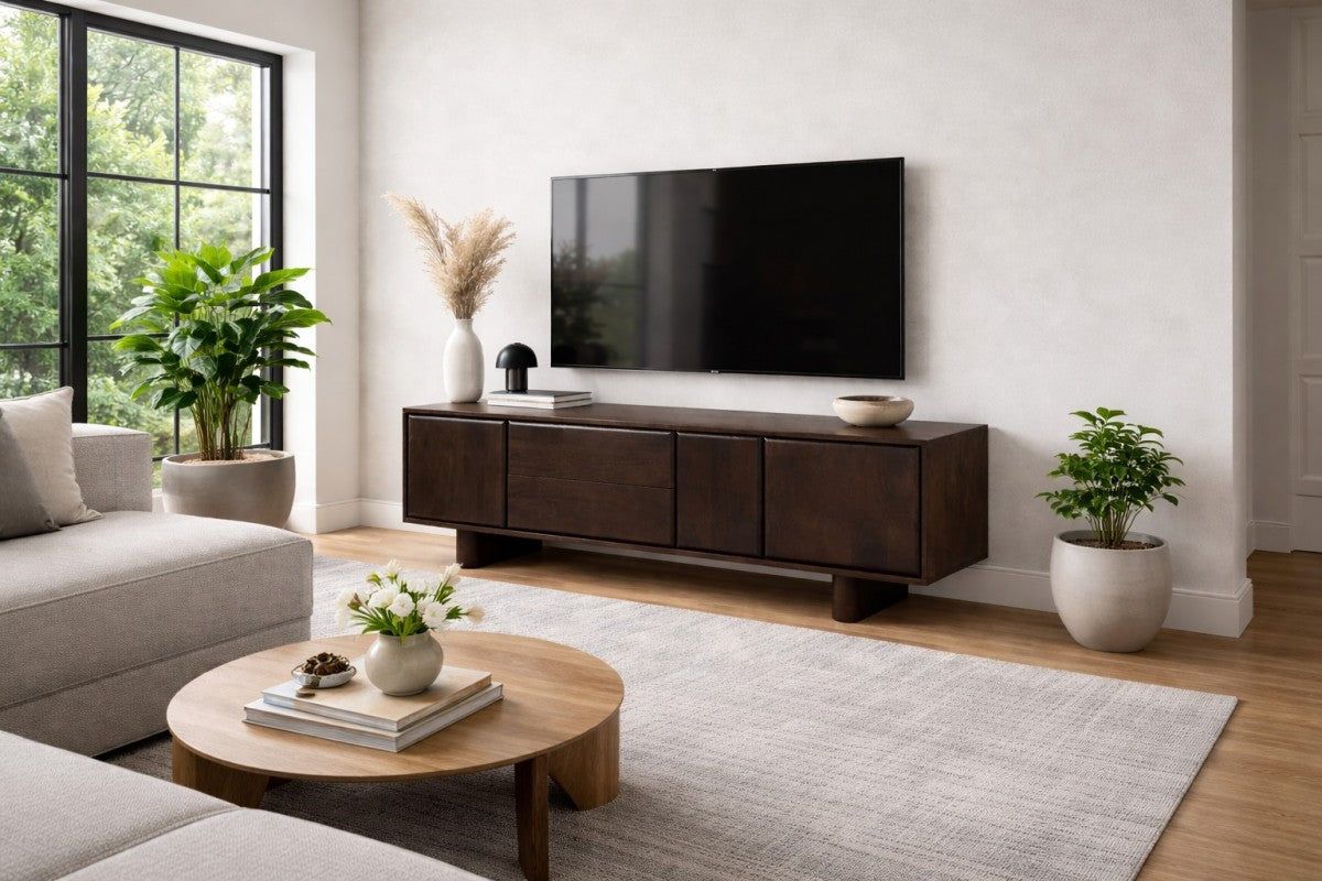 63'' TV Stand (Dark Walnut)