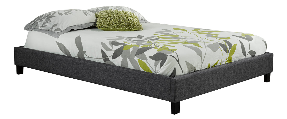 Twin Platform Bed Frame (Grey)