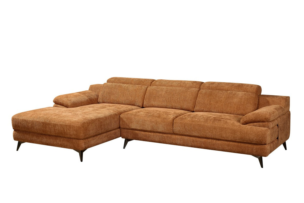 LHF Sectional (Burnt Orange)