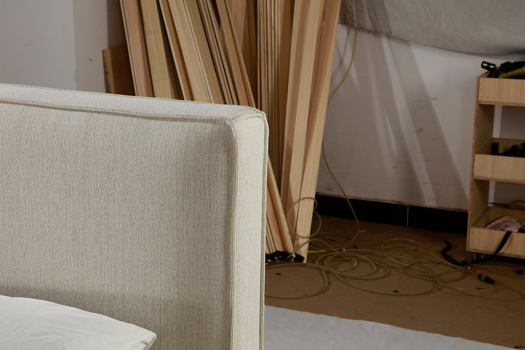 Queen Storage Bed (Beige)