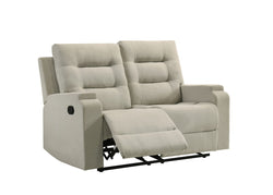 Hudson Recliner Love Seat (Beige)
