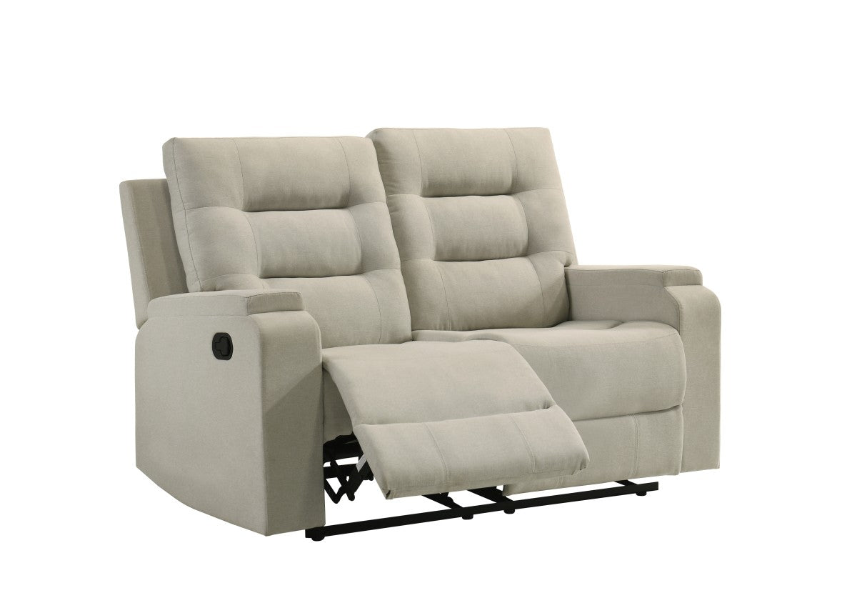 Hudson Recliner Love Seat (Beige)