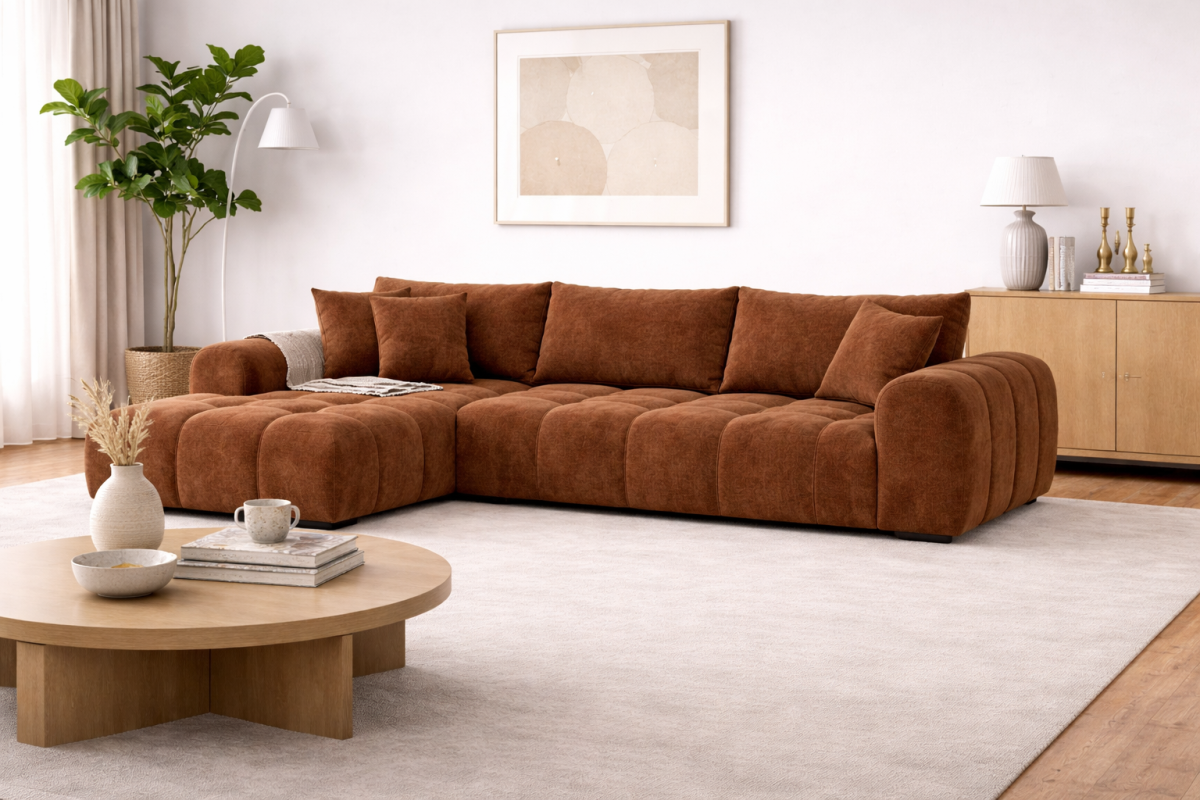 LHF Sectional (Rust)