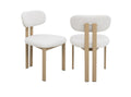 Dining Chair (Oak/Ivory) (Set of 2)
