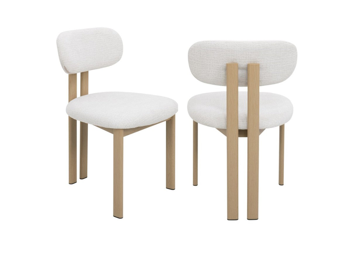 Dining Chair (Oak/Ivory) (Set of 2)