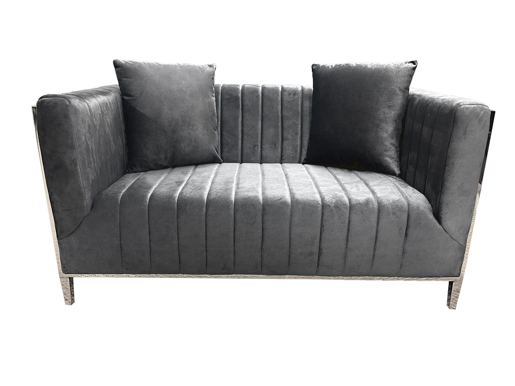 Angelina Loveseat Dark Grey