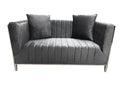 Angelina Loveseat Dark Grey