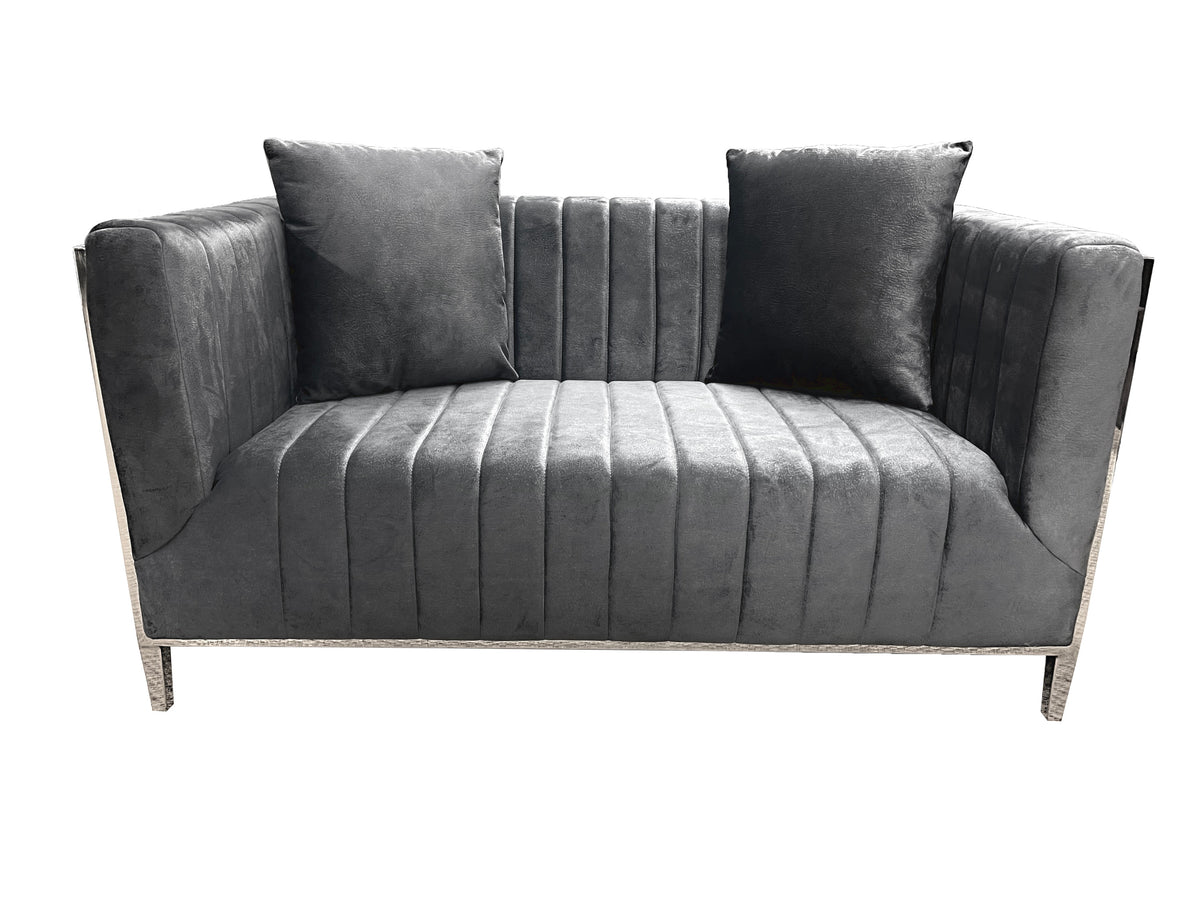 Angelina Loveseat Dark Grey