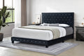 Diamond Bed Velvet (Black) Queen