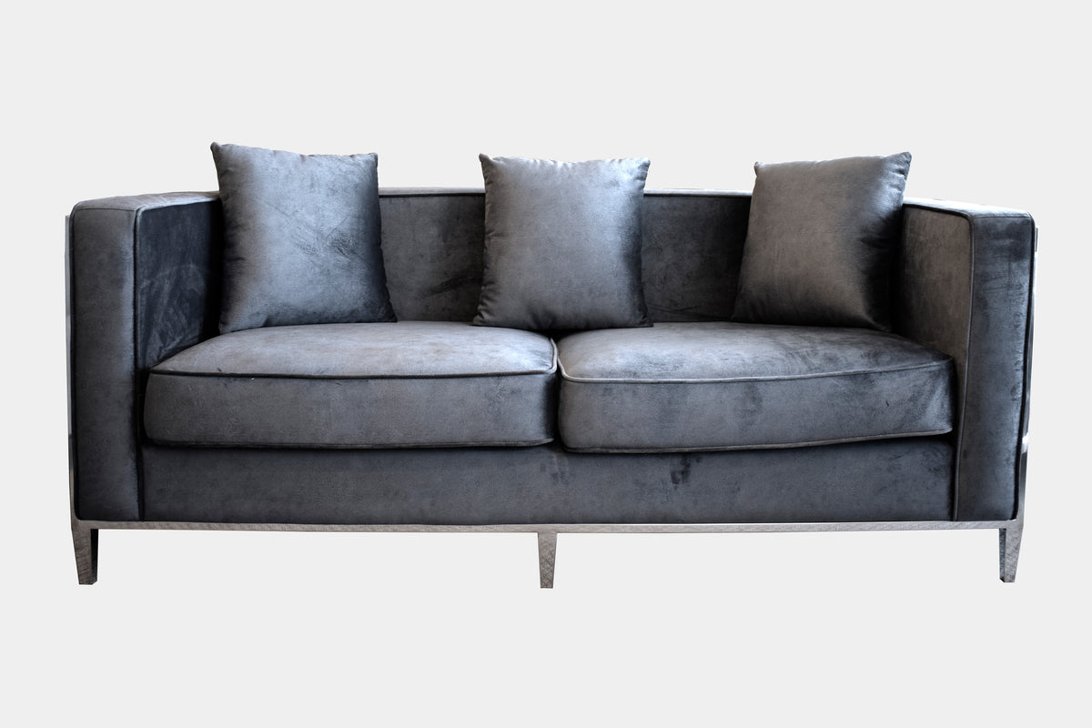 Ruby Round Dark Grey (Sofa and Loveseat)