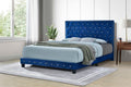 Diamond Bed Velvet (Blue) Queen