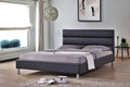 Doria King Bed (Black PU)