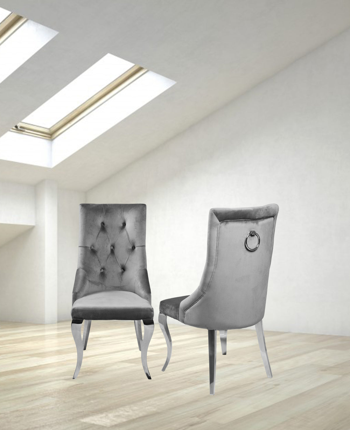 Lilly Grey Dining Chair (Set of 2)