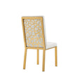 Angelina Ivory Velvet / Gold Dining Chair (Set of 2)