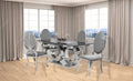 Gracie 71" Dining Table + 4 Grey Ice Dining Chairs