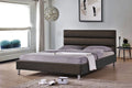 Doria Double Size Bed in Espresso PU
