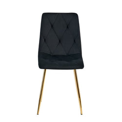 Delhi Dining Chair (Black Gold) (Set of 2)