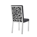 Angelina Black Velvet / Silver Dining Chairs (Set of 2)