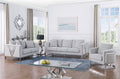 Skye Grey Silver Sofa Set