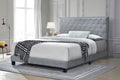 Diamond Bed Velvet (Grey) Queen