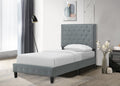 Diamond Single Bed (Grey)