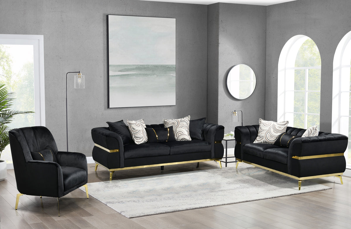 Noira Living Room (Black)