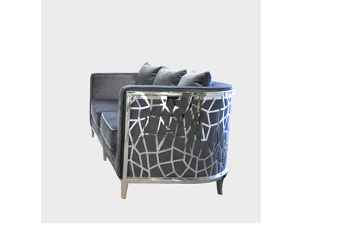 ਰੂਬੀ ਰਾਊਂਡ ਸੋਫਾ ਗੂੜਾ ਸਲੇਟੀ (Dark Grey)