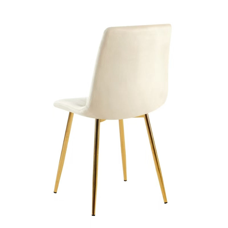 Delhi Dining Chair (Beige Gold) (Set of 2)