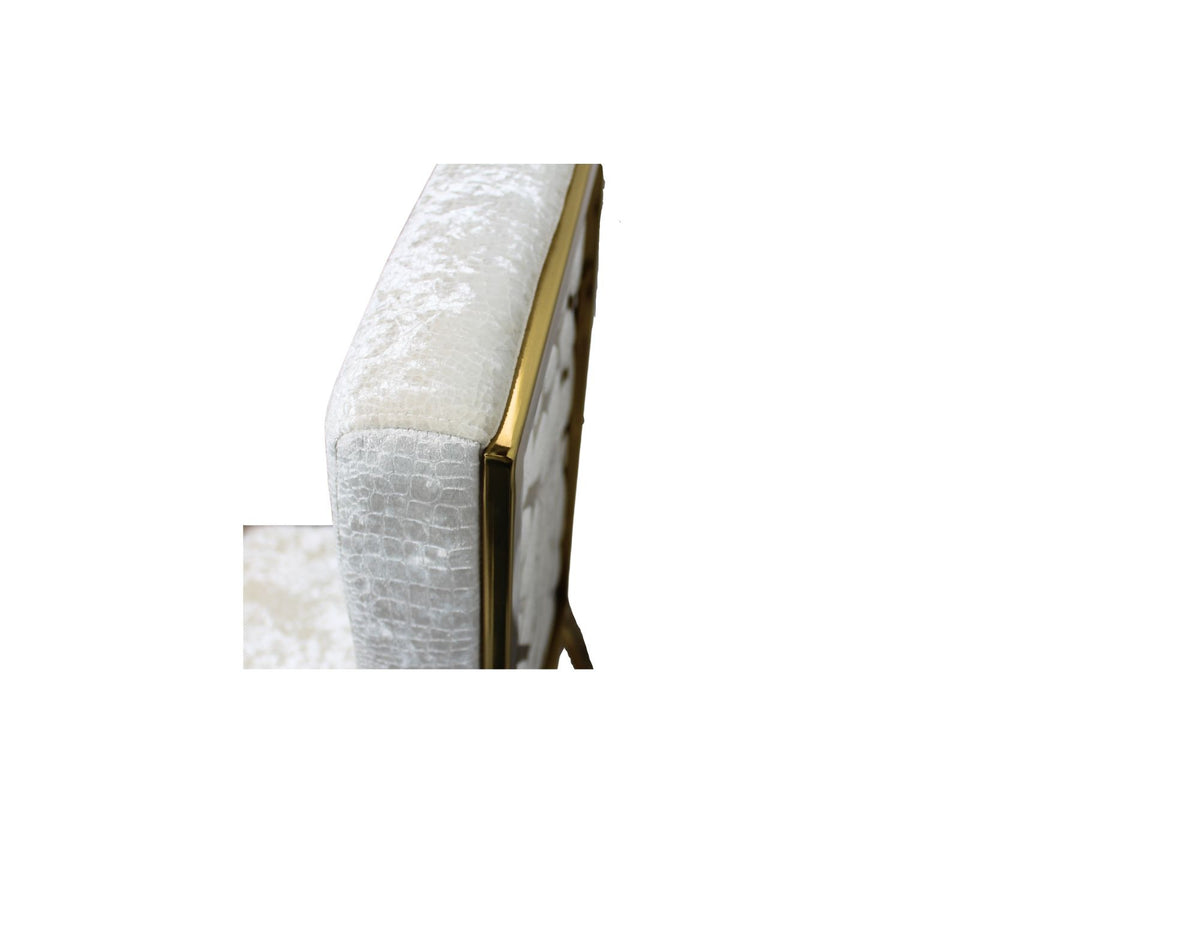 Zenith Gold with Angelina Ivory Dining Set