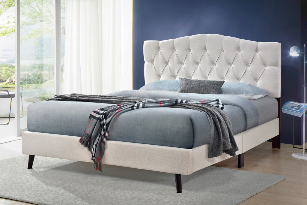 Sarah Bed (Beige) Queen
