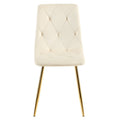 Delhi Dining Chair (Beige Gold) (Set of 2)