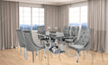 Gracie 71" Dining Table + 6 Grey Lilly Chairs