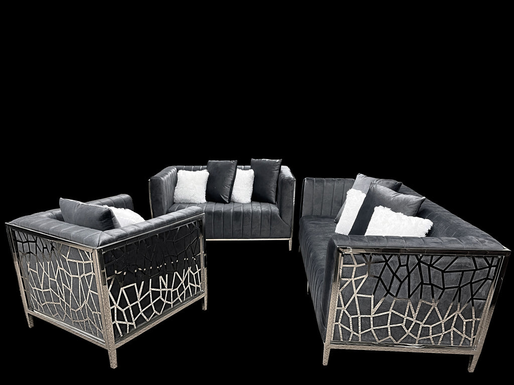 Angelina Dark Grey (3-Piece)