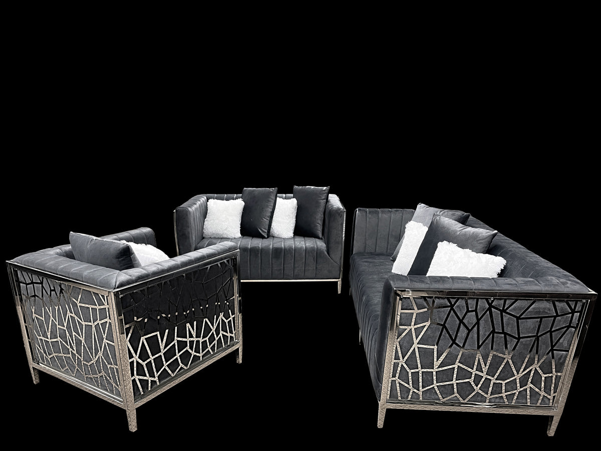 Angelina Dark Grey (3-Piece)