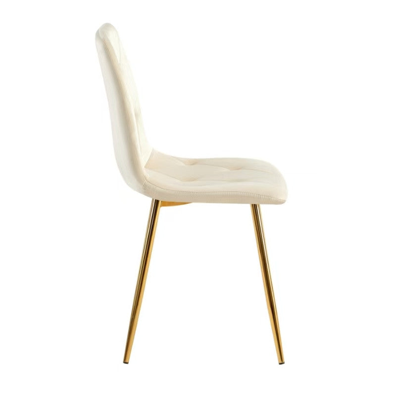 Delhi Dining Chair (Beige Gold) (Set of 2)