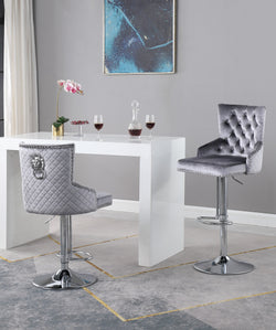 Leo Grey Bar Stool (Set of 2)