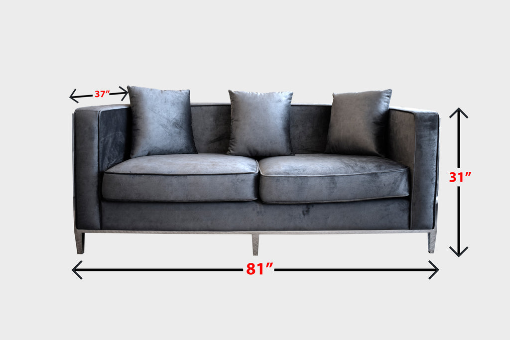 Ruby Round Sofa Dark Grey