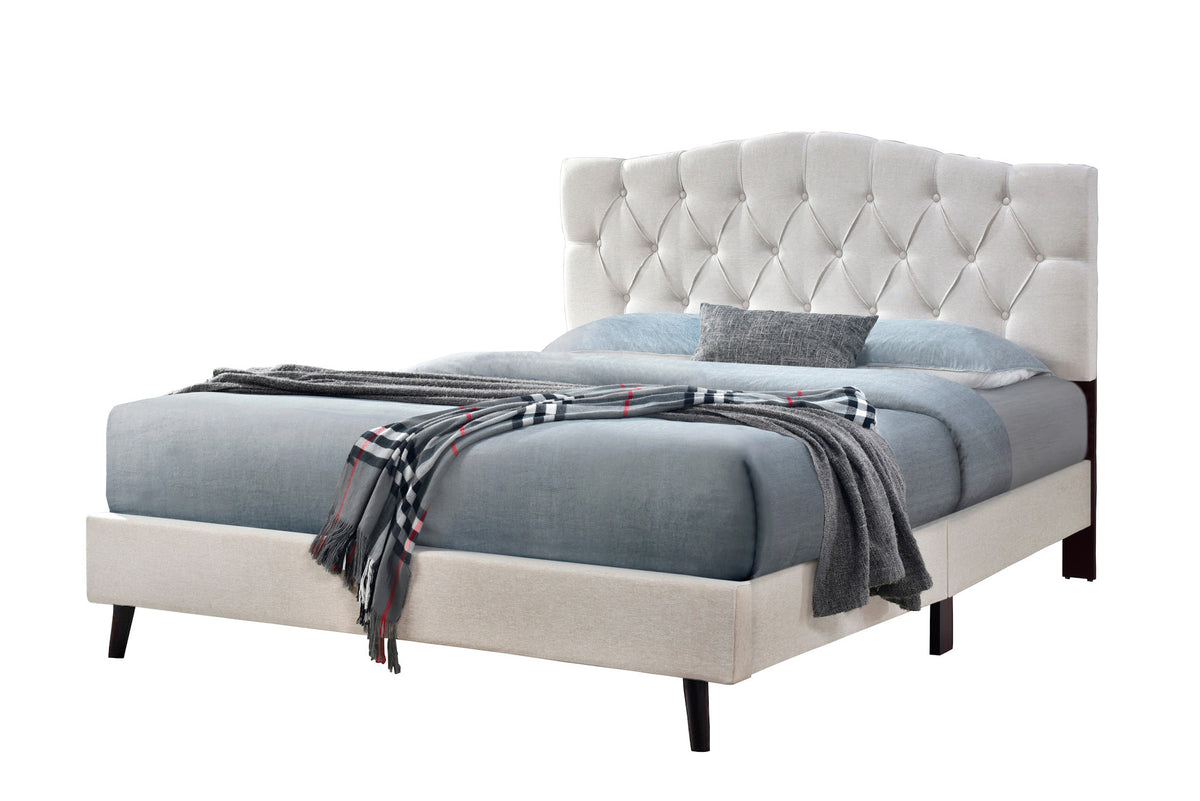 Sarah Bed (Beige) Queen