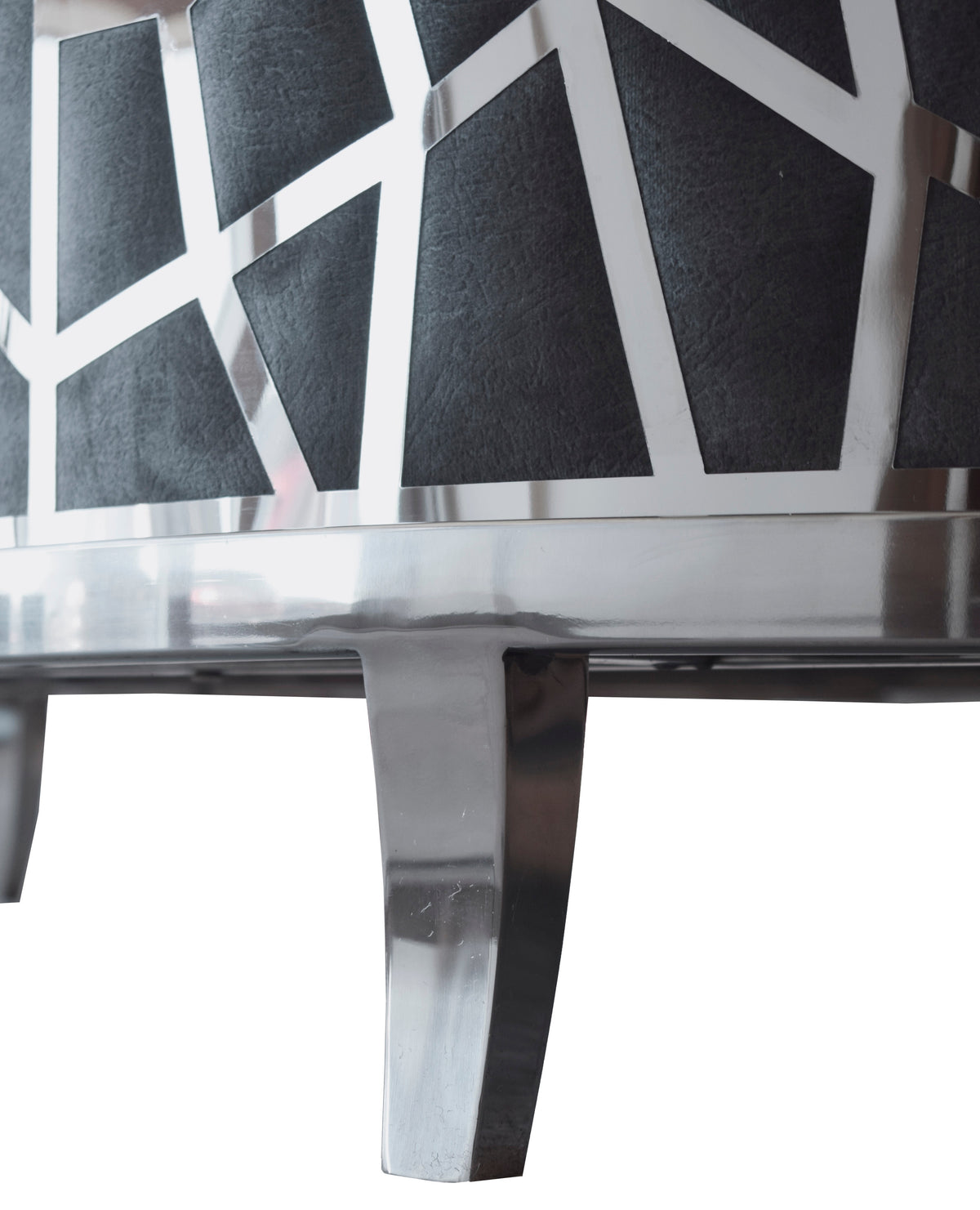 Ruby Round Loveseat Dark Grey