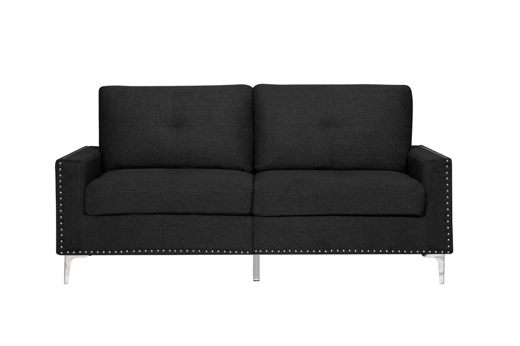Rita 2-Piece Sofa and Loveseat Set Charcoal