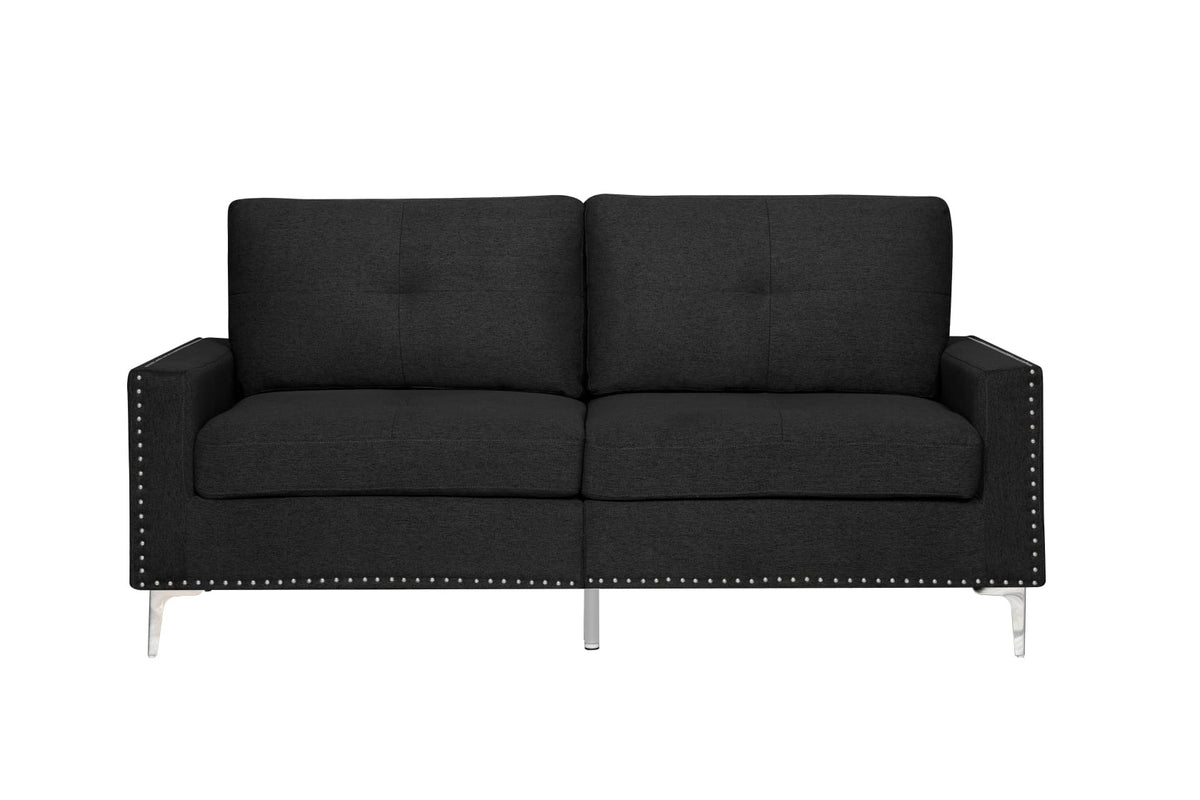 Rita 2-Piece Sofa and Loveseat Set Charcoal