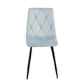 Delhi Dining Chair (Grey Black) (Set of 2)