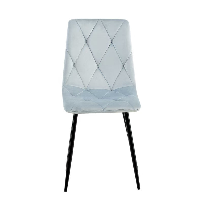 Delhi Dining Chair (Grey Black) (Set of 2)
