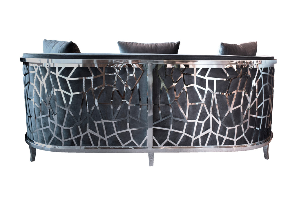 Ruby Round Sofa Dark Grey