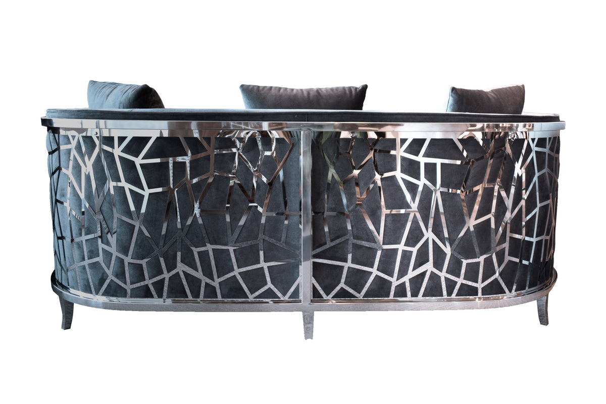 Ruby Round Sofa Dark Grey
